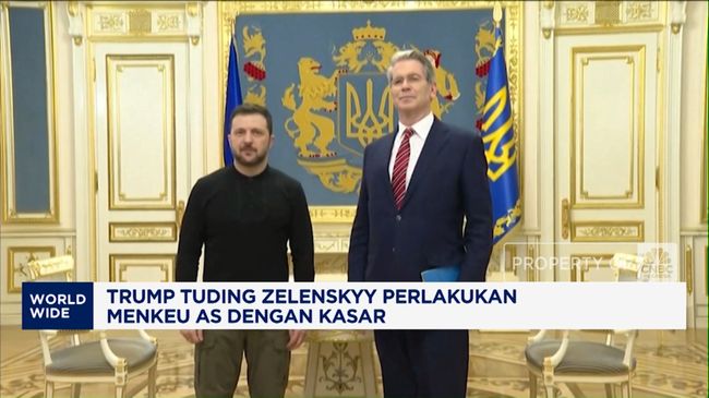 Trump Tuding Zelenskyy Perlakukan Menkeu AS Dengan Kasar