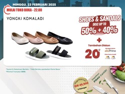 Aneka Sepatu dan Sandal Diskon Gede-gedean di Transmart Full Day Sale