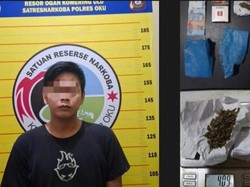Nyamar Jadi Pembeli, Polisi Tangkap Pengedar Ganja Resahkan Warga di OKU