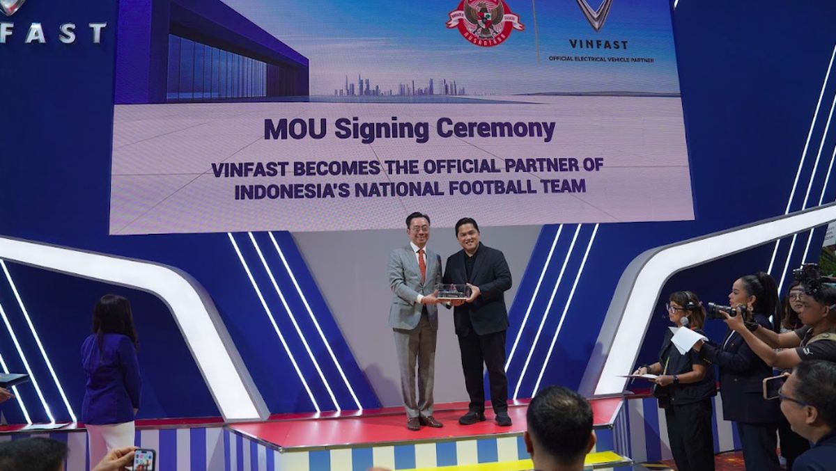 Vinfast Jadi Sponsor Eksklusif Mobil Listrik Timnas Sepak Bola RI - CNN Indonesia | Arenanews-1