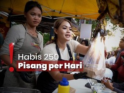 Lezatnya Kudapan Viral Pisang Tanduk dan Nangka Goreng di BKT