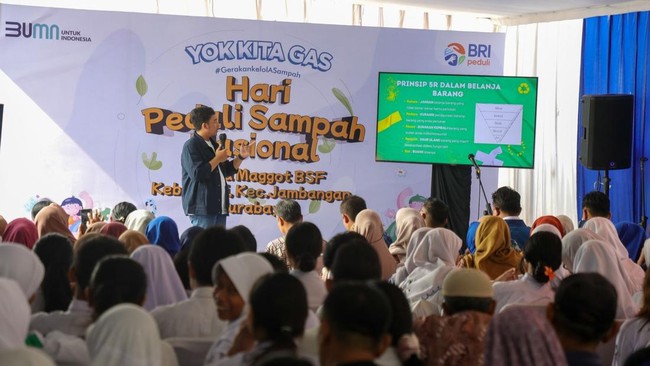 Program 'BRI Peduli Yok Kita Gas' sekaligus menjadi peringatan atas Hari Peduli Sampah yang jatuh pada 21 Februari.
