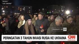 VIDEO: Peringatan 3 Tahun Invasi Rusia ke Ukraina