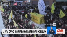 VIDEO: 1 Juta Orang Hadiri Pemakaman Pemimpin Hizbullah