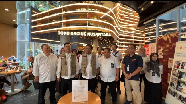 BPJPH sidak ke sejumlah supermarket di Jakarta, pada Senin (24/2) sebagai bentuk pengawasan terpadu bersama beberapa kementerian.