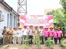 Polres Kediri Kota Launching Pekarangan Lestari untuk Swasembada Pangan