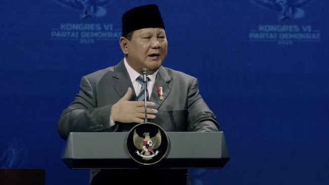 Presiden Prabowo Subianto mengungkit pentingnya nuklir bagi kemaslahatan manusia selain digunakan untuk persenjataan.