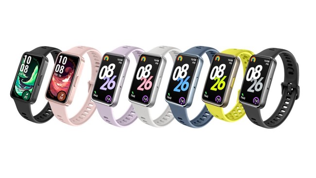 Huawei Band 10 hadir dengan desain persegi panjang. Generasi terbaru ini memiliki ketebalan 8,99 milimeter dengan bobot 15 gram.