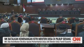 VIDEO: MK Batalkan Kemenangan Istri Menteri Desa di Pilbup Serang