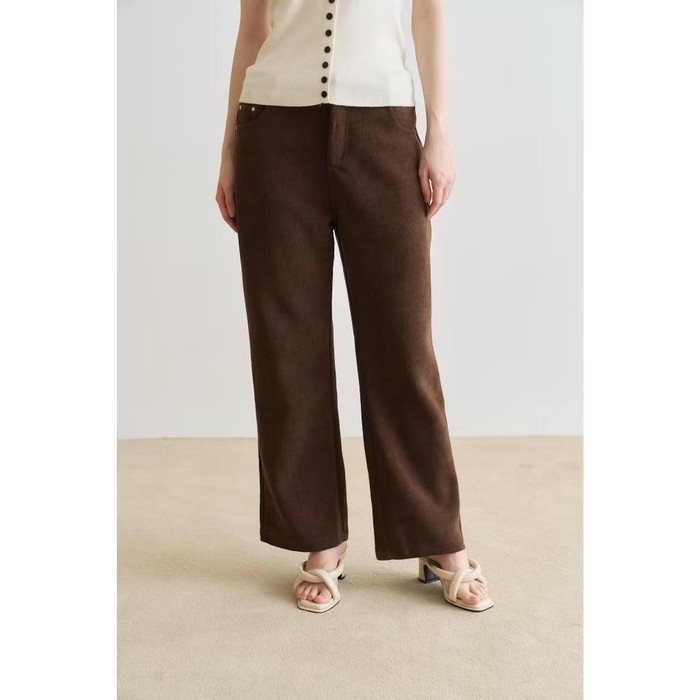 Orgeo Deco Corduroy Pants (Dark Brown)