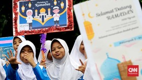 FOTO: Sukacita Pawai Pelajar Sambut Bulan Suci Ramadan 1446 H