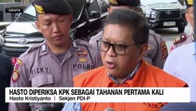 VIDEO: Hasto Diperiksa KPK Sebagai Tahanan Pertama Kali