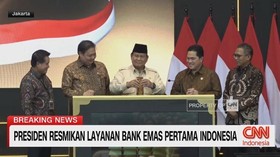 VIDEO: Prabowo Resmikan Layanan Bank Emas Pertama Indonesia