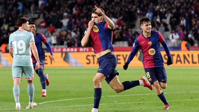 Barcelona bermain imbang 4-4 lawan Atletico Madrid dalam duel sengit leg pertama babak semifinal Copa del Rey, Rabu (26/2) dini hari WIB.