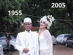 Dibagikan Sang MUA di TikTok, Pasangan Pengantin Beda Usia 50 Tahun Viral