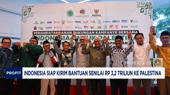 Video: RI Siap Kirim Bantuan Senilai Rp 3,2 Triliun ke Palestina