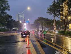 Massa Serikat Pekerja Pulang dari HUT Ke-52 KSPSI, Lalin di GBK Lancar