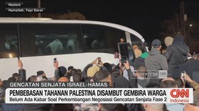 VIDEO: Pembebasan Tahanan Palestina Disambut Gembira Warga