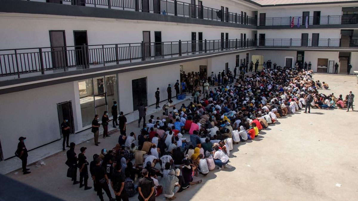 Junta Myanmar Tangkap Hampir 1.600 Warga Asing di Pusat Scam