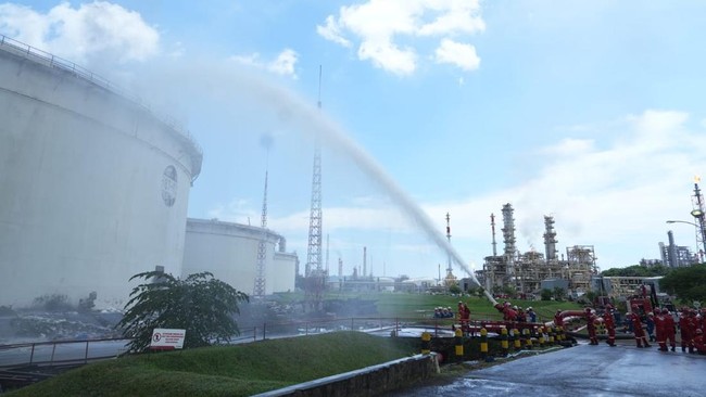 Polisi memastikan tidak ada kebakaran di Kilang Cilacap PT Pertamina (Persero) di wilayah Cilacap, Jawa Tengah.