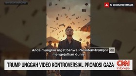 VIDEO: Trump Unggah Video Kontroversial Promosi Gaza