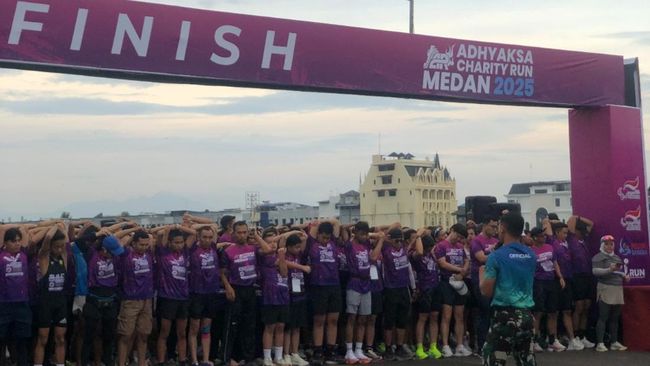Keseruan Adhyaksa Charity Run 2025 yang Digelar di Medan