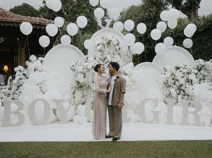 Aaliyah Massaid Bakal Dikaruniai Bayi Laki-laki, Intip 5 Potret Pesta Gender Reveal Kehamilannya