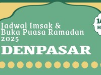  Jadwal Imsak & Buka Puasa Wilayah Denpasar