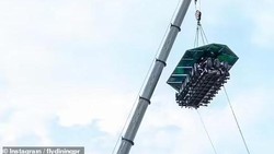 Viral Pengunjung di Restoran Sky Dinning Nyaris Jatuh usai Tali Penyangga Terputus