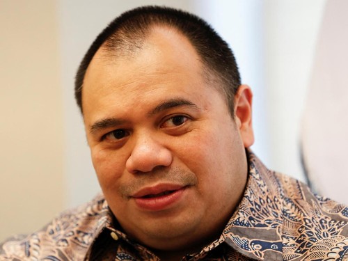 Pandu Sjahrir, Chief Investment Officer of Indonesia's sovereign wealth fund Danantara, speaks during an interview with Reuters in Jakarta, Indonesia, February 28, 2025. REUTERS/Willy Kurniawan