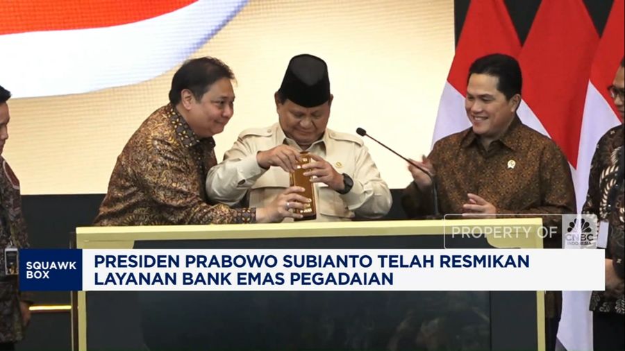 Presiden Prabowo Subianto Telah Resmikan Layanan Bank Emas Pegadaian