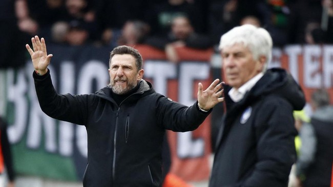 Pelatih Venezia Eusebio Di Francesco memberi dukungan kepada Jay Idzes dan kawan-kawan yang dinilai tampil dengan performa terbaik saat melawan Atalanta