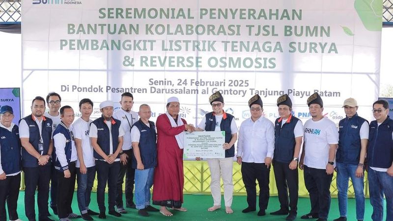 Pegadaian kembali menunjukkan perannya terhadap keberlanjutan dengan menginisiasi pembangunan Pembangkit Listrik Tenaga Surya (PLTS) dan sistem Reverse Osmosis