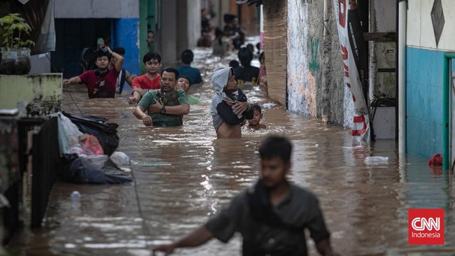 Pada Senin (3/3) pagi, wilayah terendam banjir akibat hujan di Jakarta bertambah. Banjir tersebar di beberapa RT Jakarta Selatan dan Jakarta Timur.