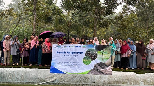 PNM meluncurkan Rumah Pangan di Banyumas dengan membudidaya lele & pepaya untuk mendukung ketahanan pangan dan menyuplai Dapur Gizi Nasional.