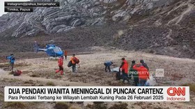 VIDEO: Dua Pendaki Wanita Meninggal Di Puncak Cartenz