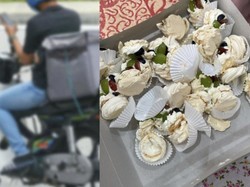 Duh! Pesanan Kue Ini Hancur Gegara Sopir Pengantar Tak Hati-hati