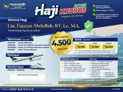 Paket Haji Khusus 2025/2026 PT HaramainKU, Program 25-30 Hari Akomodasi VIP