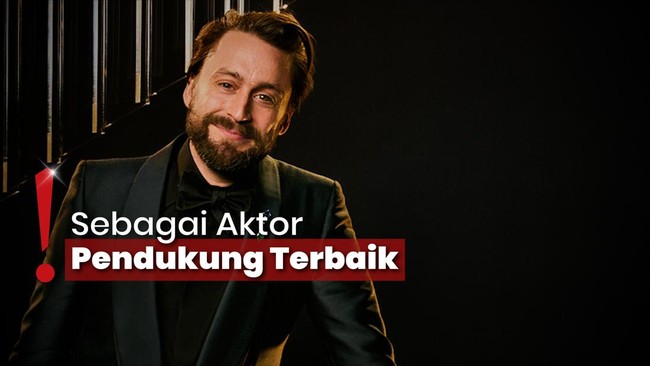 Menang Oscar 2025, Kieran Culkin Tagih Janji Istri untuk Punya 4 Anak