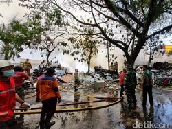 Kebakaran Gudang Rongsok di Kasihan Bantul