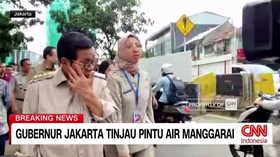 VIDEO: Gubernur Jakarta Tinjau Pintu Air Manggarai