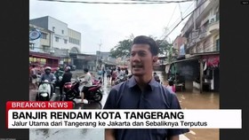 VIDEO: Jalan Utama Dari Tangerang ke Jakarta Dan Sebaliknya Terputus