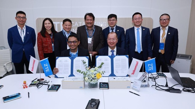 Kolaborasi strategis antara Telkomsel dan ZTE berfokus pada penerapan teknologi berbasis AI, 5G-LAN, dan solusi ultra-compact untuk private network.