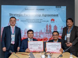 Fokus Berinovasi, Telkomsel & Huawei Jalin Kerja Sama di MWC Barcelona