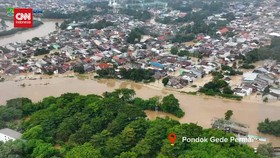 VIDEO: Penampakan Banjir Bekasi dari Udara