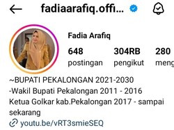 Heboh Akun Bupati Pekalongan Fadia Arafiq Maki-maki Netizen di Instagram