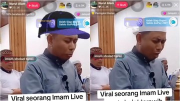 Sosok Ustaz yang Jadi Imam Salat Tarawih Sambil Live Tiktok Tuai Kontroversi