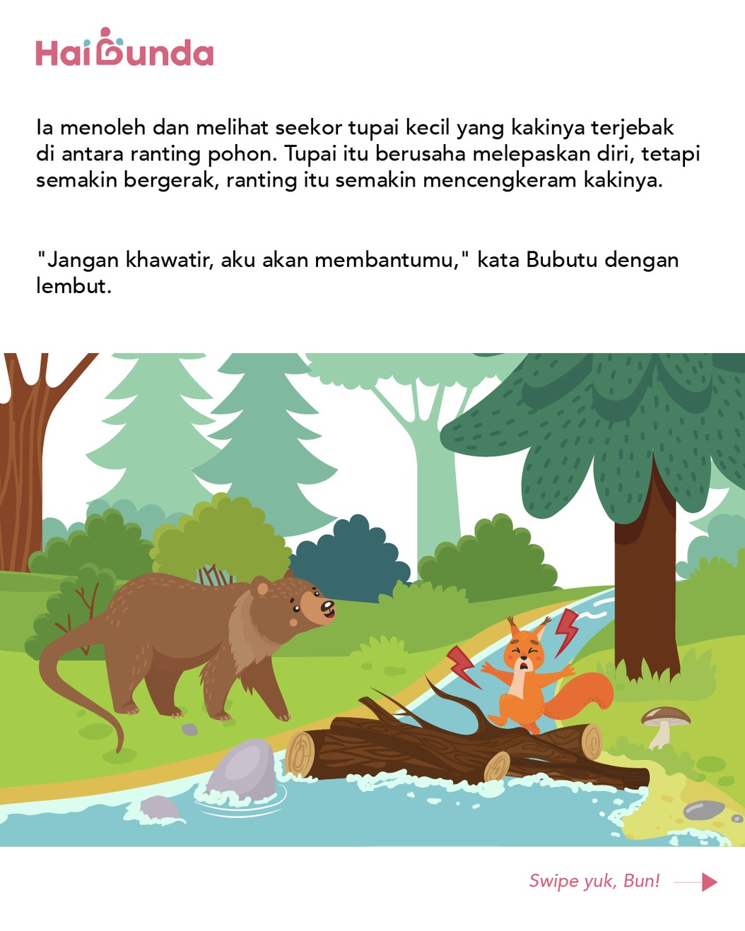 Cerita Fabel&colon; Bubutu dan Tupai Kecil