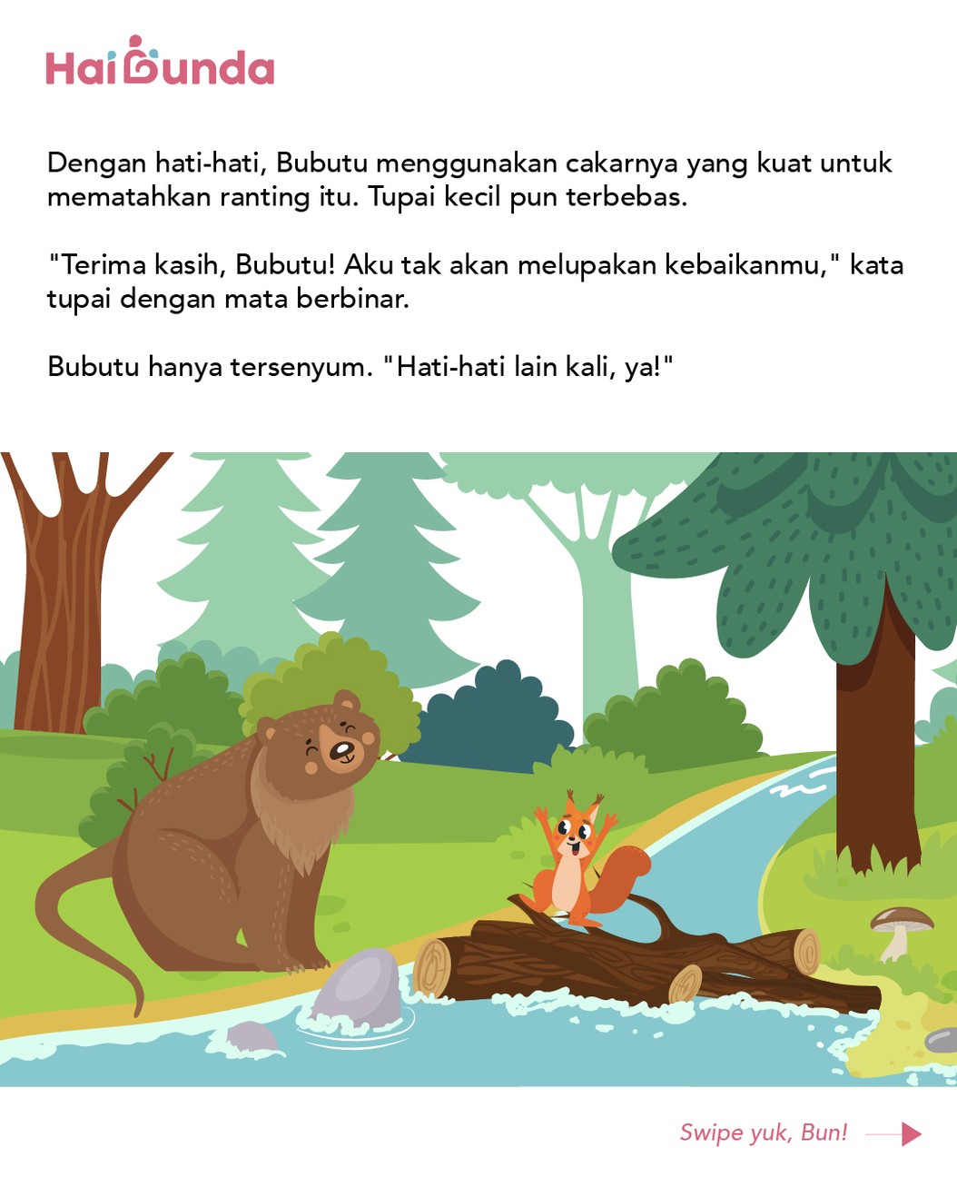 Cerita Fabel&colon; Bubutu dan Tupai Kecil