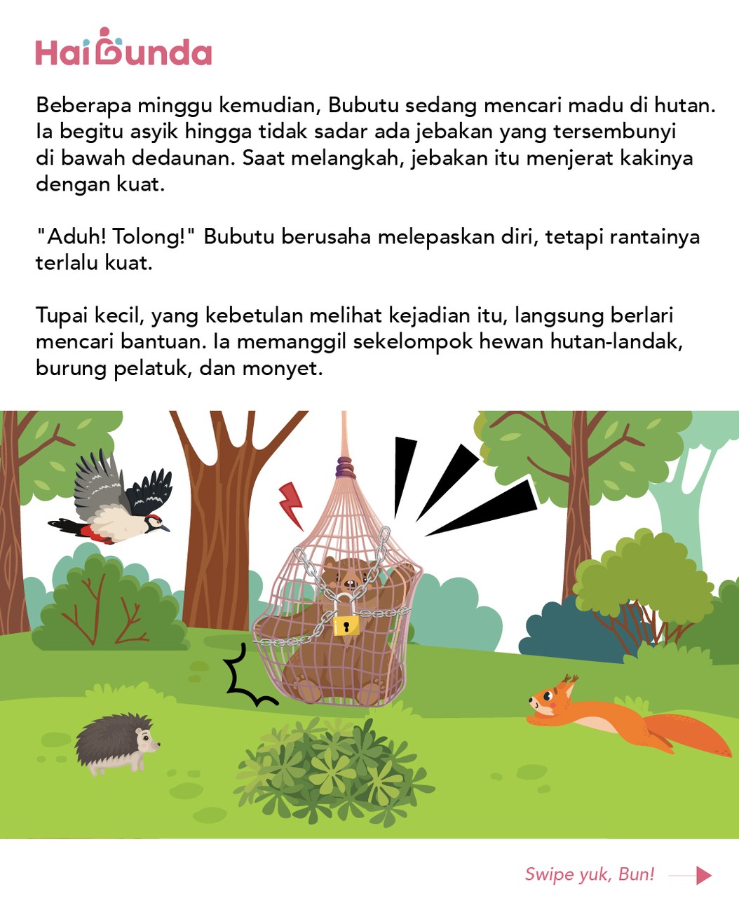 Cerita Fabel&colon; Bubutu dan Tupai Kecil